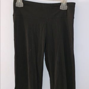 Black leggings with mesh cut out at the bottom